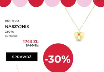 Naszyjnik złoty Briju