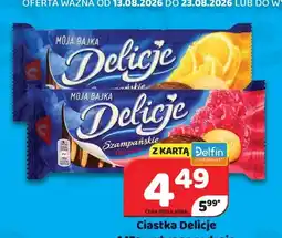 Delfin Ciastka Delicje Szampańskie Moja Bajka oferta