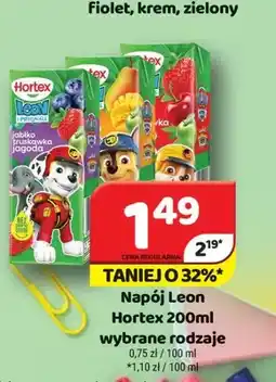 Delfin Napój Leon Hortex jabłko truskawka jagoda oferta