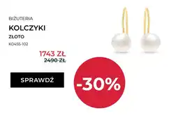 Briju Kolczyki złote z perłami Briju oferta