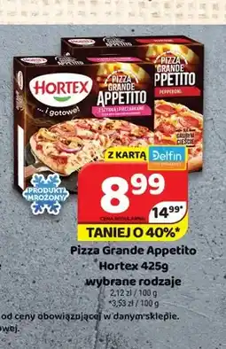 Delfin Pizza Grande Appetito z szynką i pieczarkami Hortex oferta