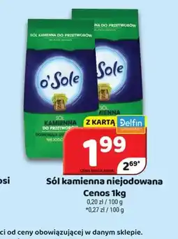 Delfin Sól kamienna niejodowana o'Sole oferta