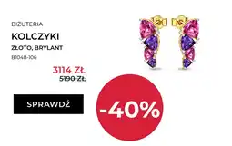 Briju Kolczyki złote z brylantem Briju oferta