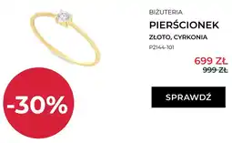 Briju Pierścionek złoty z cyrkonią Briju P2144-101 oferta