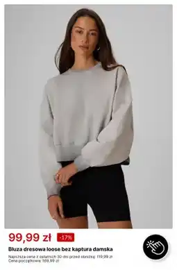 4F Bluza dresowa loose bez kaptura damska oferta