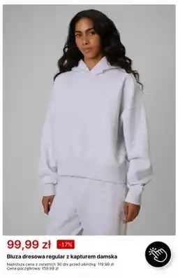 4F Bluza dresowa regular z kapturem damska 4F oferta
