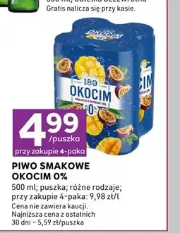 Stokrotka Piwo bezalkoholowe smakowe Okocim Mango i Marakuja 4-pak oferta