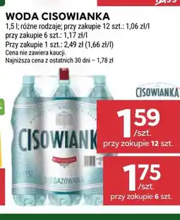 Stokrotka Woda mineralna niegazowana Cisowianka oferta
