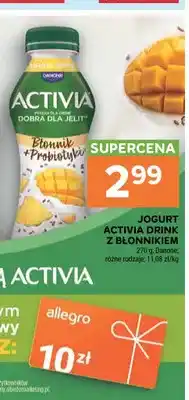 Stokrotka Jogurt Activia Drink z błonnikiem ananas owies oferta
