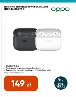 Max Elektro Słuchawki bezprzewodowe dokanałowe Oppo Enco Buds3 Pro oferta
