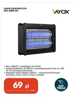 Max Elektro Lampa owadobójcza Vayox IKV-20W UV oferta