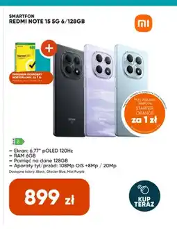 Max Elektro Smartfon Xiaomi Redmi Note 15 5 g 6/128GB oferta