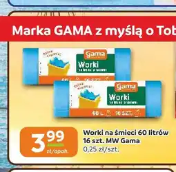 Gama Worki na śmieci 60 litrów 16-pak MW Gama oferta