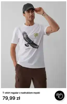 4F T-shirt regular z nadrukiem męski 4F oferta