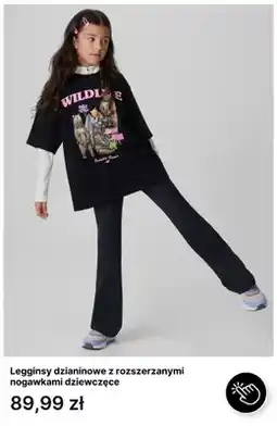 4F Legginsy dzianinowe z rozszerzanymi nogawkami dziewczęce 4F oferta