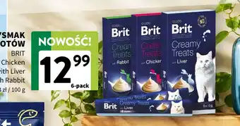 Przysmak dla kotów Brit Creamy Treats 6-pak z królikiem