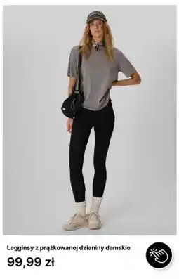 4F Legginsy z prążkowanej dzianiny damskie 4F oferta