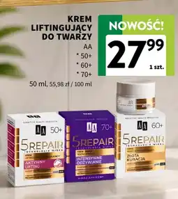 Intermarche Krem liftingujący do twarzy AA 5Repair 70+ oferta