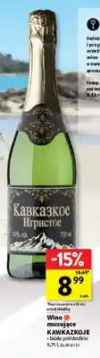 Intermarche Wino musujące Kawkazkoje białe półsłodkie oferta