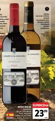 Intermarche Wino czerwone wytrawne Marqués de la Concordia Rioja oferta