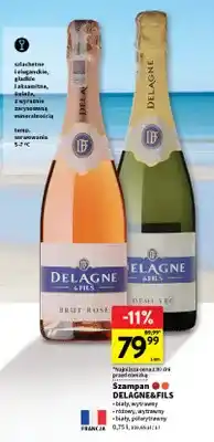 Intermarche Wino musujące Szampan Delagne & Fils różowy wytrawny oferta