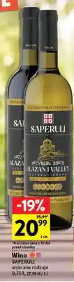 Intermarche Wino białe Saperuli Alazani Valley półsłodkie oferta