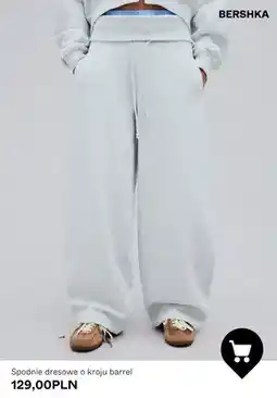Bershka Spodnie dresowe o kroju barrel Bershka oferta