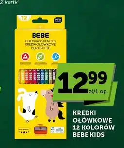 ABC Kredki ołówkowe 12 kolorów Bebe Kids oferta