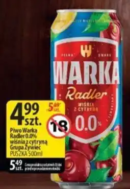 Delisso Delikatesy Piwo Warka Radler 0.0% wiśnia z cytryną oferta