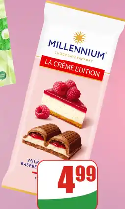 Dino Czekolada Millennium La Crème Edition Milk Raspberry oferta