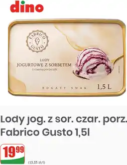 Dino Fabrico Gusto Lody jogurtowe z sorbetem z czarnej porzeczki oferta