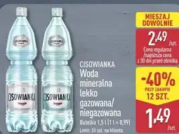 ALDI Cisowianka Woda mineralna lekko gazowana/niegazowana oferta
