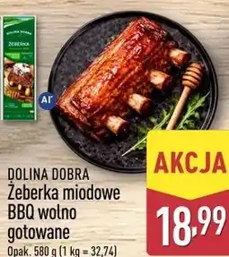 ALDI DOLINA DOBRA Żeberka miodowe BBQ wolno gotowane oferta