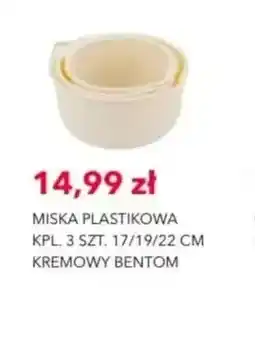 Nela Miska plastikowa komplet 3 sztuk Bentom oferta