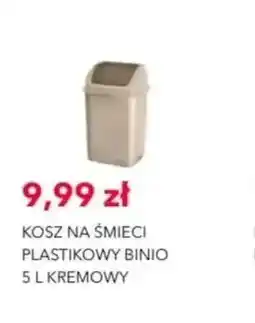 Nela Kosz na śmieci plastikowy Binio 5 l kremowy oferta