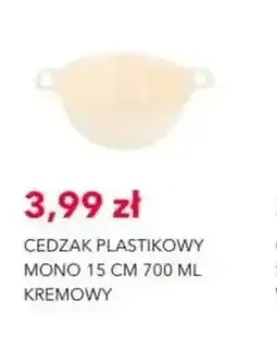 Nela Cedzak plastikowy Mono 15 cm 700 ml kremowy oferta