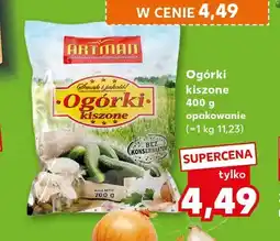 Kaufland Ogórki kiszone Artman oferta