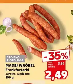 Kaufland Frankfurterki surowe wędzone Madej Wróbel oferta