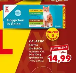 Kaufland Karma dla kotów w galaretce K-Classic Häppchen in Gelee oferta