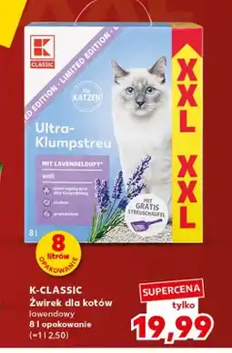 Kaufland Żwirek dla kotów lawendowy K-Classic Ultra-Klumpstreu oferta