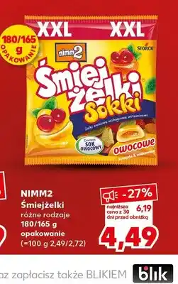 Kaufland Żelki Śmiejżelki Sokki owocowe nimm2 oferta