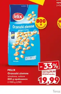 Kaufland Orzeszki ziemne smażone i solone Felix oferta