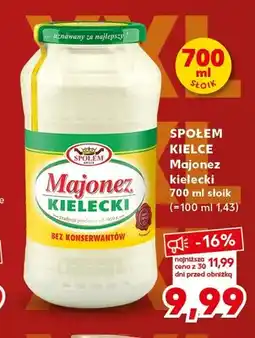Kaufland Majonez kielecki Społem Kielce oferta