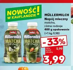 Kaufland Napój mleczny Müllermilch Matcha Latte Strawberry Taste oferta