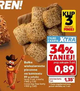 Kaufland Bułka wieloziarnista pieczona na kamieniu oferta