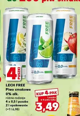 Kaufland Piwo bezalkoholowe Lech Elderflower Lemon 4-pak oferta
