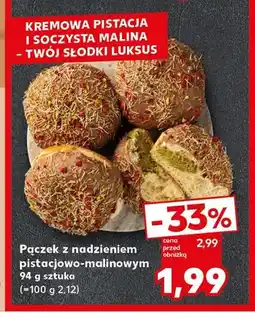 Kaufland Pączek z nadzieniem pistacjowo-malinowym oferta