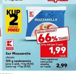 Kaufland Ser Mozzarella classic K-Classic oferta