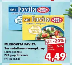 Kaufland Ser sałatkowo-kanapkowy Favita Mlekovita oferta