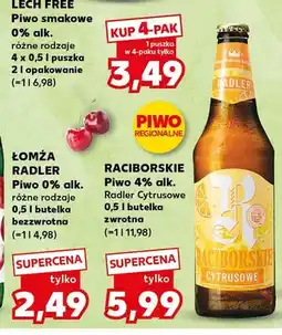 Kaufland Piwo Raciborskie Cytrusowe 4% oferta